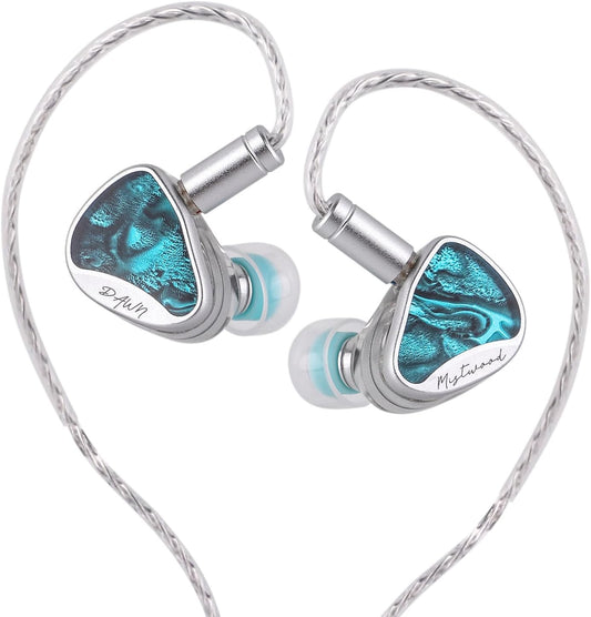 INAWAKEN Dawn Mistwood IEM 11.2mm Diamond-Gold con Boquillas Intercambiables