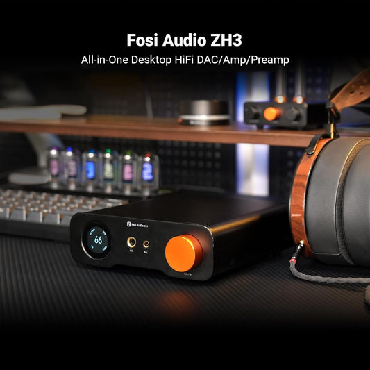 Fosi Audio ZH3 DAC Amp de Audífonos y Preamp Balanceado con 4.4mm