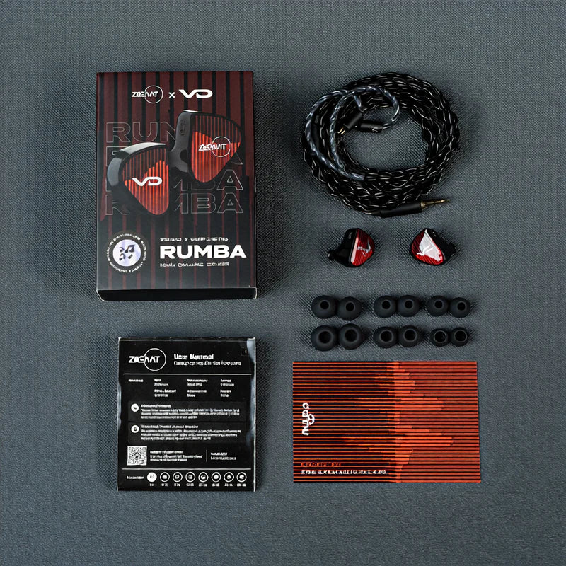 udífonos IEM ZiiGaat x Vivir Digital RUMBA 3.5mm / 3.5mm con Micrófono