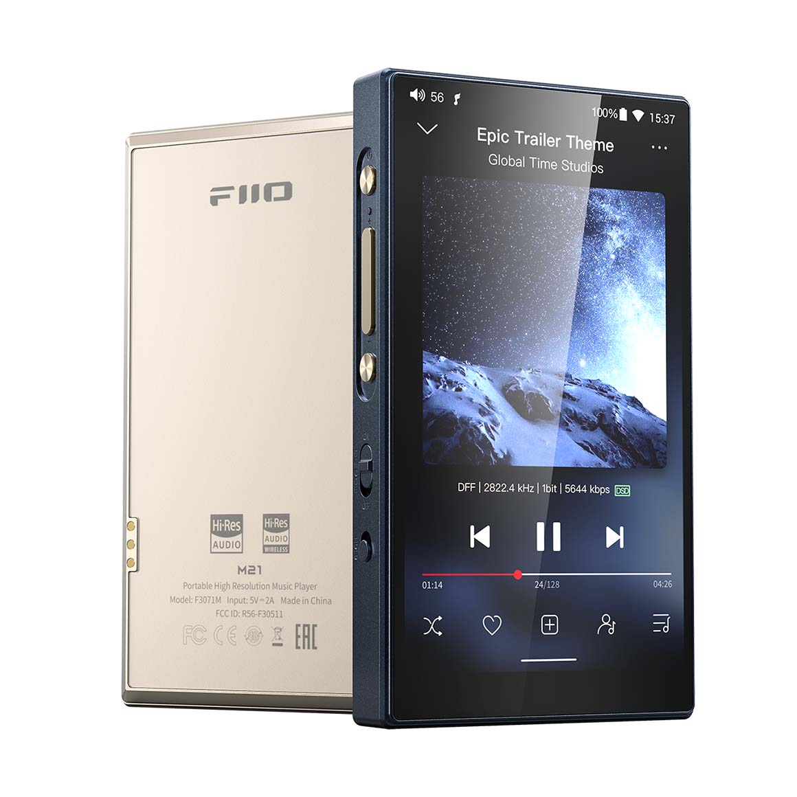 FiiO M21 Reproductor Portátil Hi-Res Android 13 Quad DAC 3.5mm 4.4mm