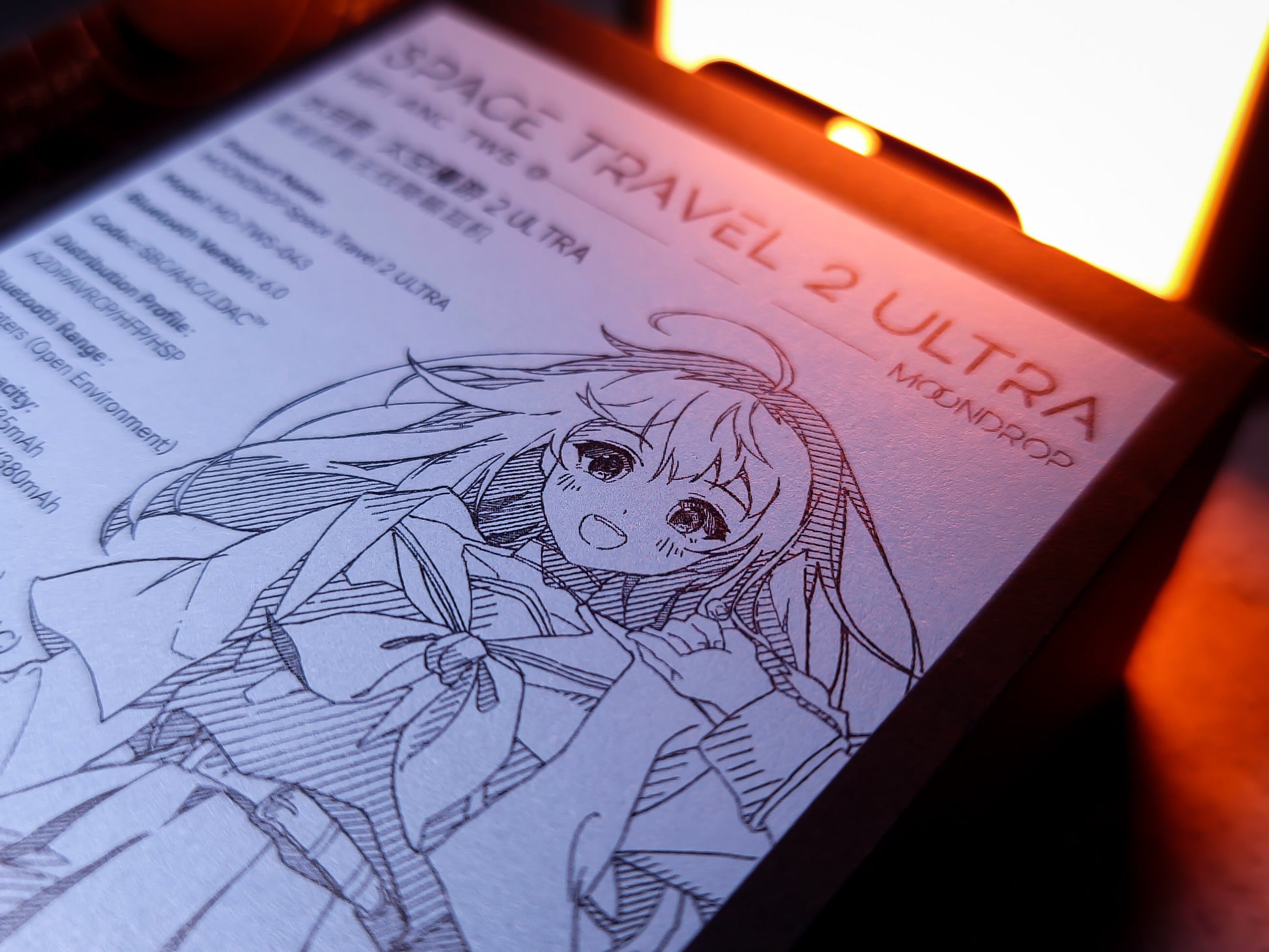 Auriculares TWS Moondrop Space Travel 2 Ultra con diseño compacto, tecnología planar, cancelación de ruido ANC y compatibilidad LDAC.