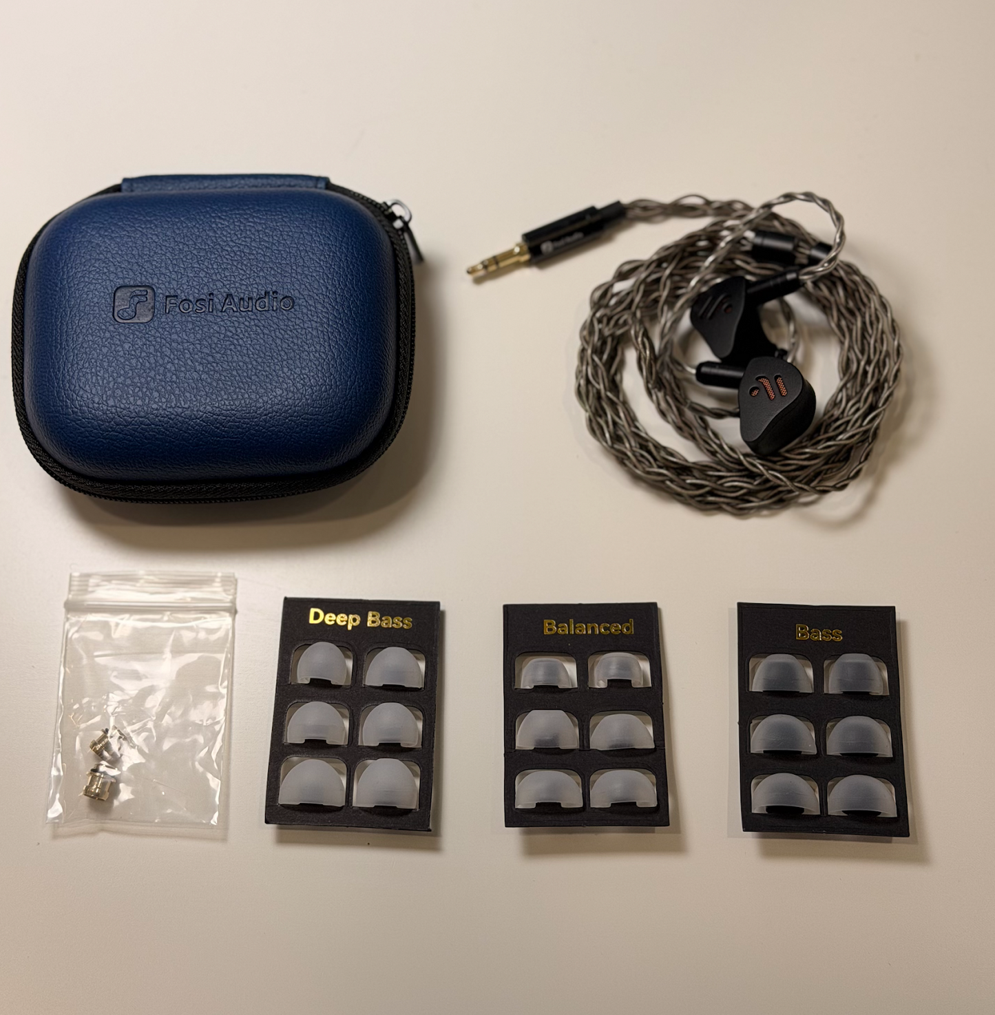 Fosi Audio IM4 - Audífonos IEM de Diseño Abierto y Driver de Berilio