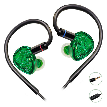 TANGZU Wan'er S.G II Jade Dragon Audífonos IEM - Equilibrio, confort y gran valor