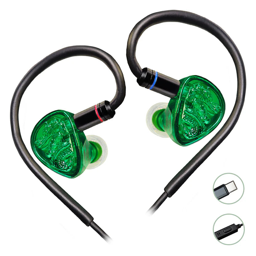 TANGZU Wan'er S.G II Jade Dragon Audífonos IEM - Equilibrio, confort y gran valor