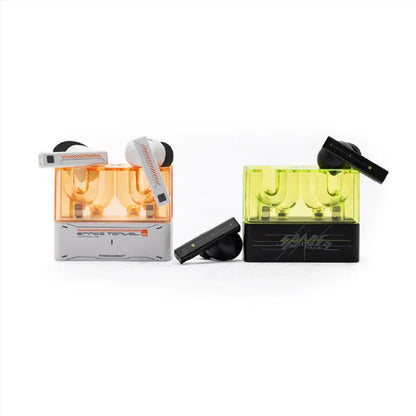 Auriculares TWS Moondrop Space Travel 2 con cancelación de ruido ANC y diseño compacto en color negro.