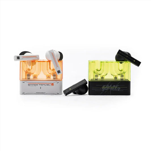 Auriculares TWS Moondrop Space Travel 2 con cancelación de ruido ANC y diseño compacto en color negro.