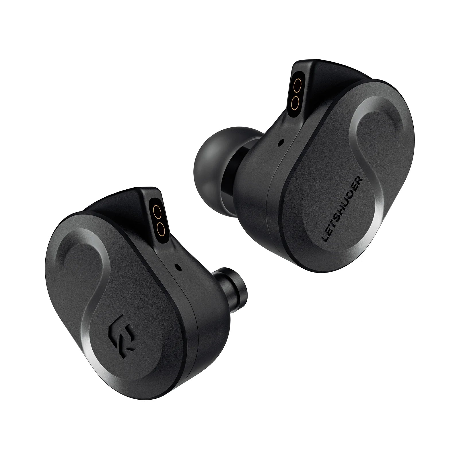 Auriculares in-ear LETSHUOER S08 Hi-Fi con driver planar de 13mm y doble bobina, en color negro con cables desmontables.