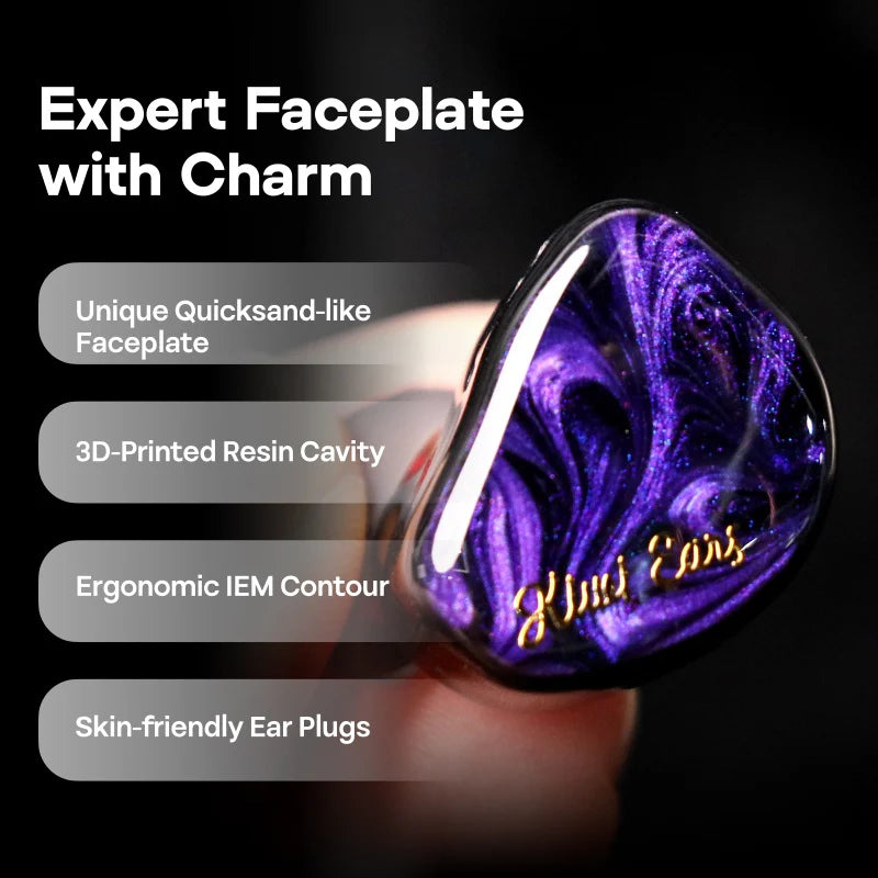Audífonos in-ear Kiwi Ears Cadenza con driver dinámico de 10mm de berilio, diseño compacto y auriculares de alta calidad.