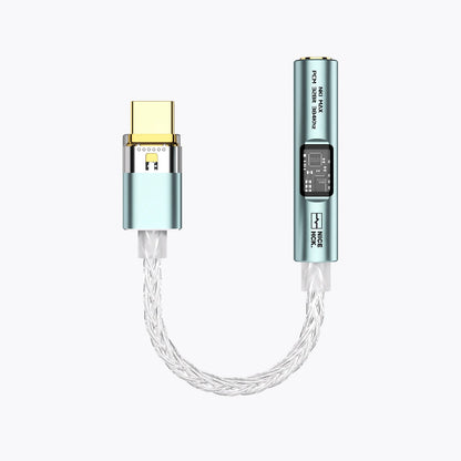Cable adaptador NICEHCK NK1 MAX con DAC/AMP portátil USB-C a 3.5 mm, chip DAC CX31993 y op-amp MAX97220, audio Hi-Fi.