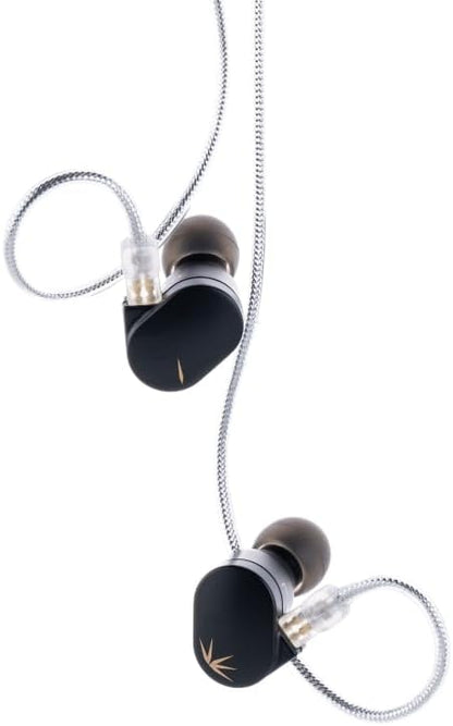 Auriculares IEM MOONDROP CHU II con driver dinámico de 10mm en aluminio-magnesio, vista de los monitores in-ear.