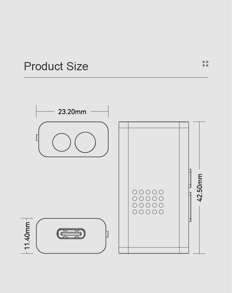 DAC/Amp Portátil MOONDROP Dawn Pro 2 USB-C 3.5mm + 4.4mm Balanceado