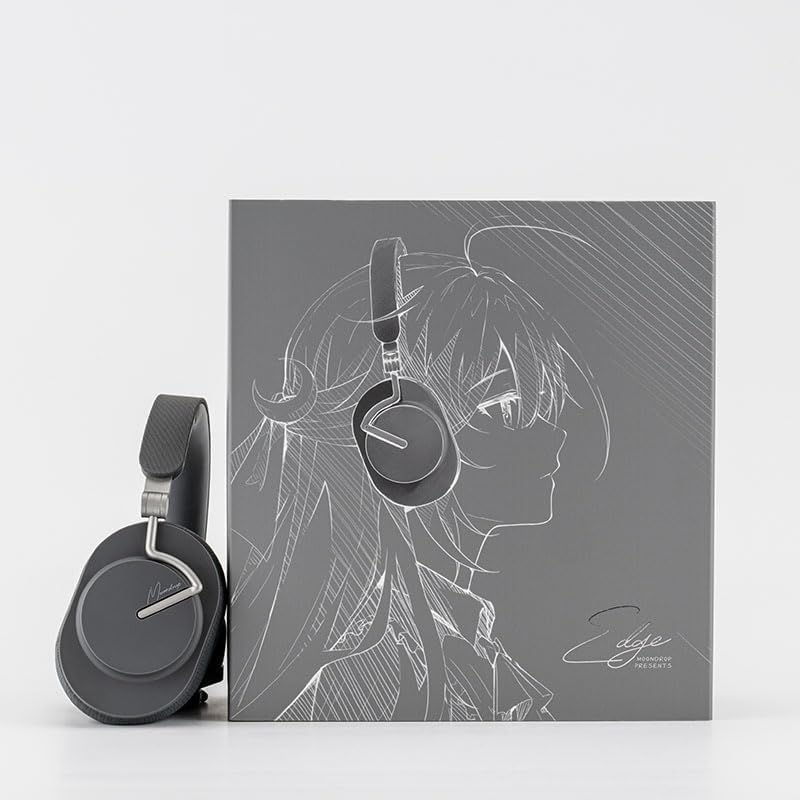 Auriculares inalámbricos MOONDROP Edge con cancelación activa de ruido y diseño compacto, ideales para audio de alta fidelidad.
