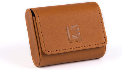 KBEAR Estuche Magnético para Audífonos IEM – Case Portátil de Cuero PU