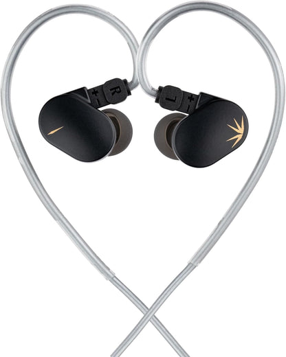 Auriculares in-ear MOONDROP CHU II con driver dinámico de 10mm de aluminio-magnesio, mostrando su diseño compacto y elegante