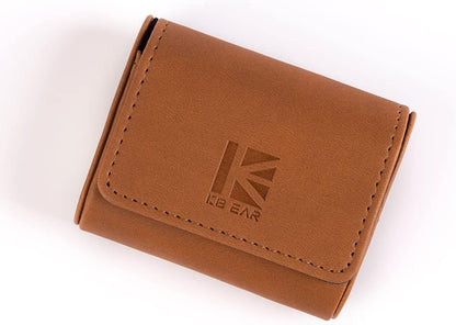 KBEAR Estuche Magnético para Audífonos IEM – Case Portátil de Cuero PU