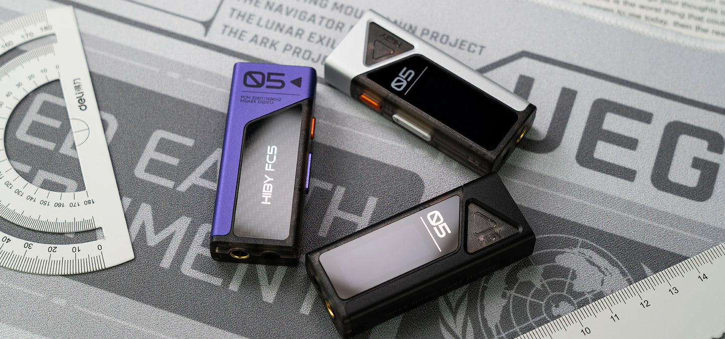 DAC y Amplificador Portátil HiBy FC5 con Pantalla OLED