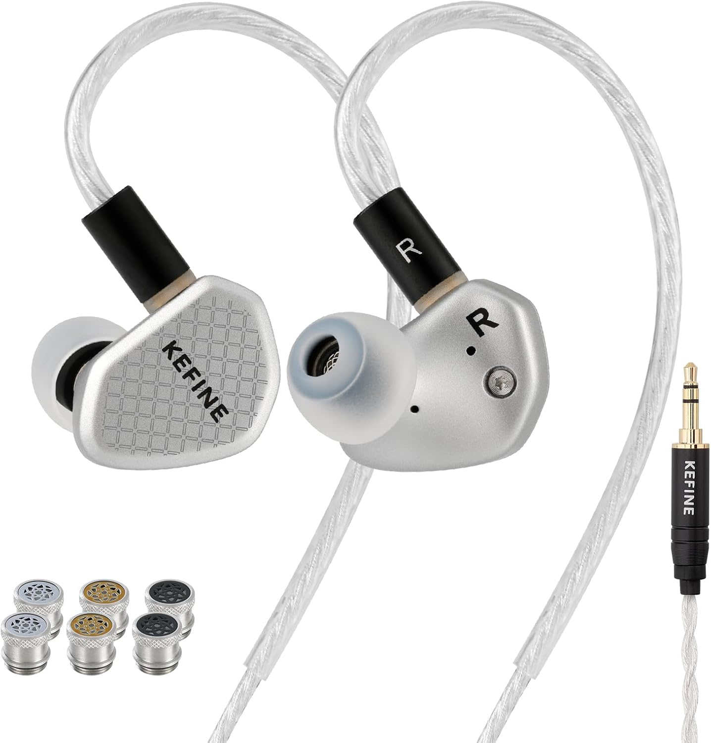 KEFINE Klean SV Audífonos In-Ear con 3 boquillas de sonido