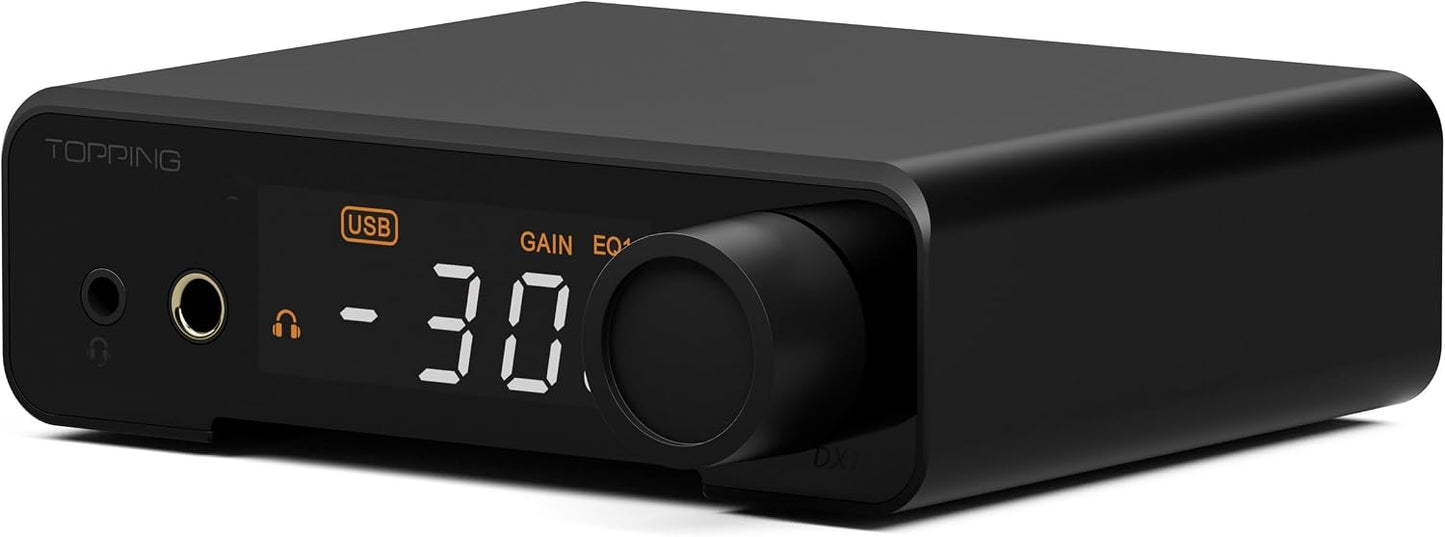 TOPPING DX1 II DAC Amp de Escritorio Balanceado 4.4mm con PEQ y Óptico
