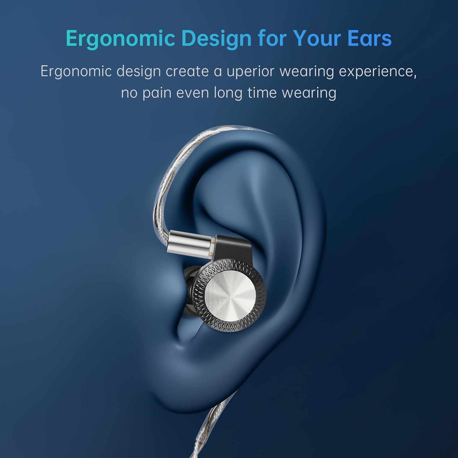 Auriculares IEM ARTTI T10 Pro con driver planar de 14.2 mm y conectores intercambiables, en color negro con detalles plateados.