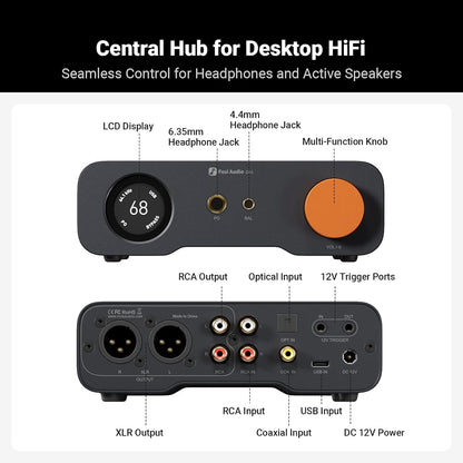 Fosi Audio ZH3 DAC Amp de Audífonos y Preamp Balanceado con 4.4mm