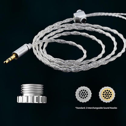 INAWAKEN Dawn Mistwood IEM 11.2mm Diamond-Gold con Boquillas Intercambiables