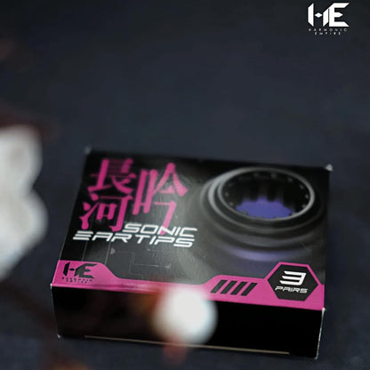TANGZU HE Song of the Long River Sonic Eartips - Pack S, M y L para mejor ajuste