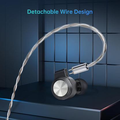 Auriculares IEM ARTTI T10 Pro con driver planar de 14.2mm y conectores intercambiables, en color negro.