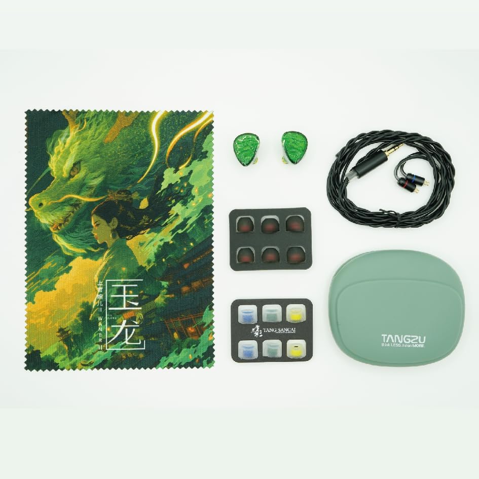 TANGZU Wan'er S.G II Jade Dragon Audífonos IEM - Equilibrio, confort y gran valor