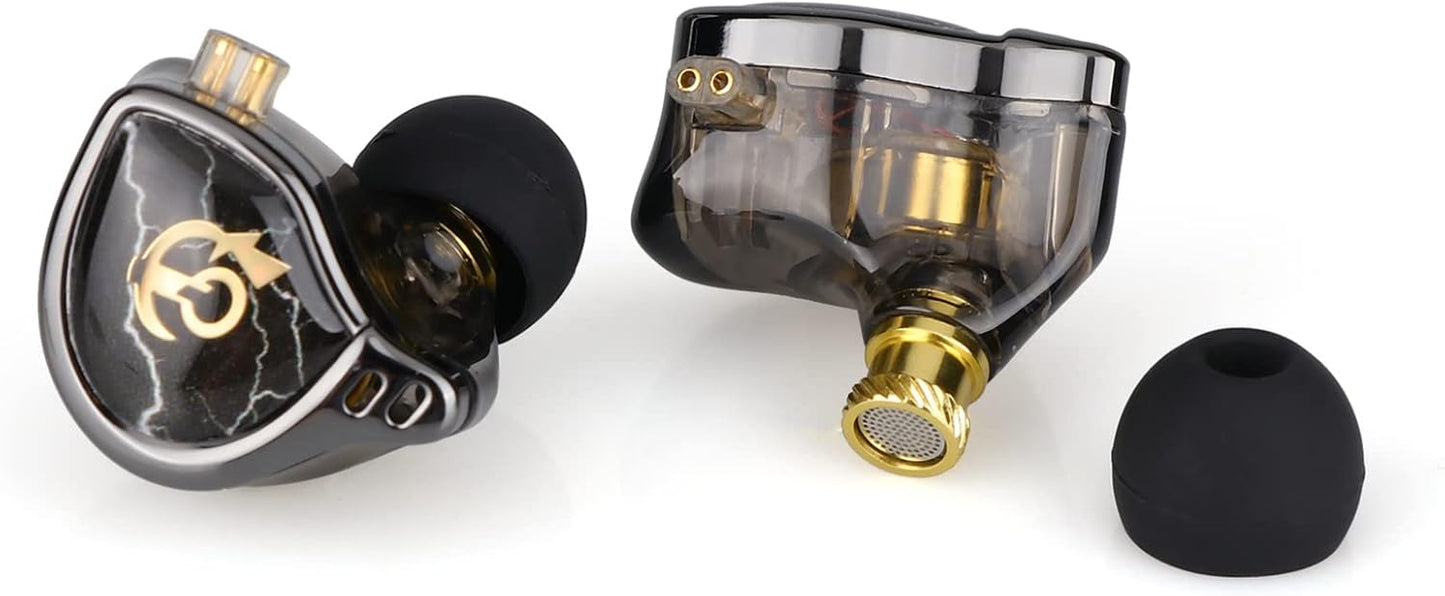 QKZ x HBB - Audífonos IEM El Rey de los Bajos con Tecnología de Titanio