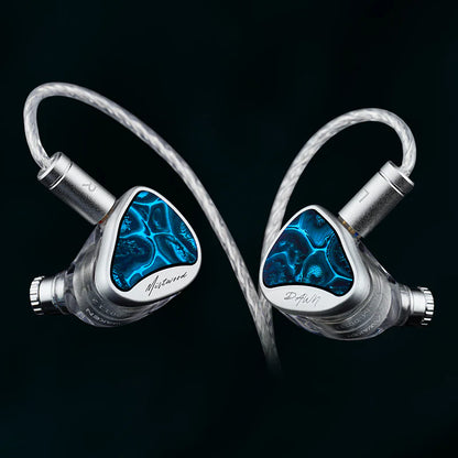 INAWAKEN Dawn Mistwood IEM 11.2mm Diamond-Gold con Boquillas Intercambiables