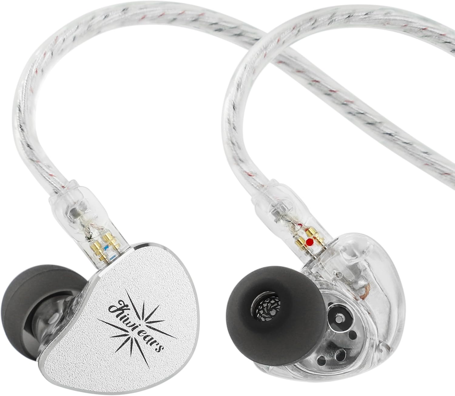 Auriculares IEM KIWI EARS Belle con driver dinámico de 10 mm y diafragma DLC, en color negro.