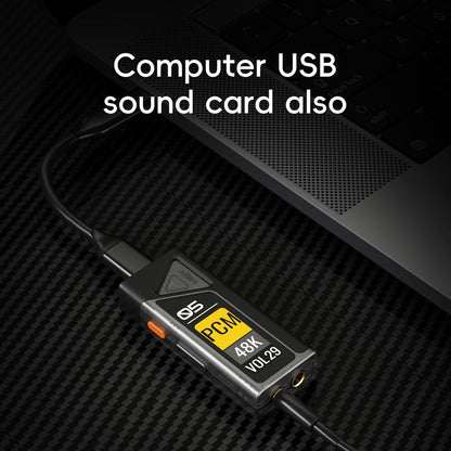 DAC y Amplificador Portátil HiBy FC5 con Pantalla OLED