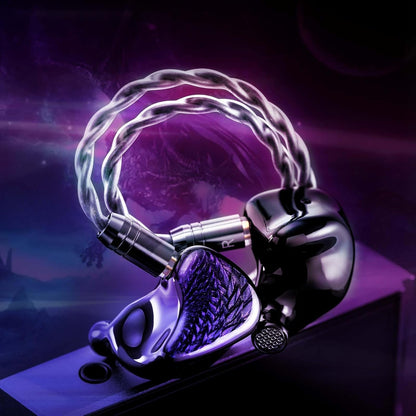 Kinera Celest Wyvern Black - Audífonos IEM de Resina 3D con Sonido de Referencia Harman