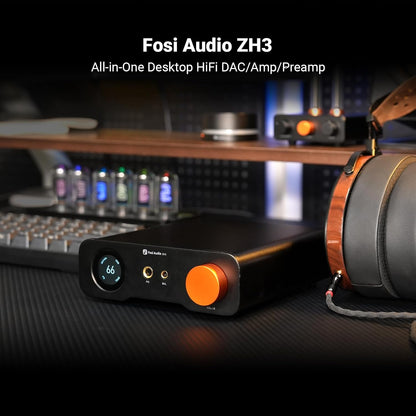 Fosi Audio ZH3 DAC Amp de Audífonos y Preamp Balanceado con 4.4mm