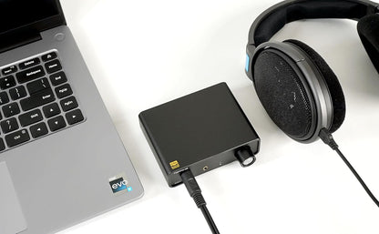 Convertidor DAC TOPPING DX1 con salidas de 6,35 mm y 3,5 mm, chip AK4493S, audio HiFi, compatible con DSD256 y PCM 384 kHz.