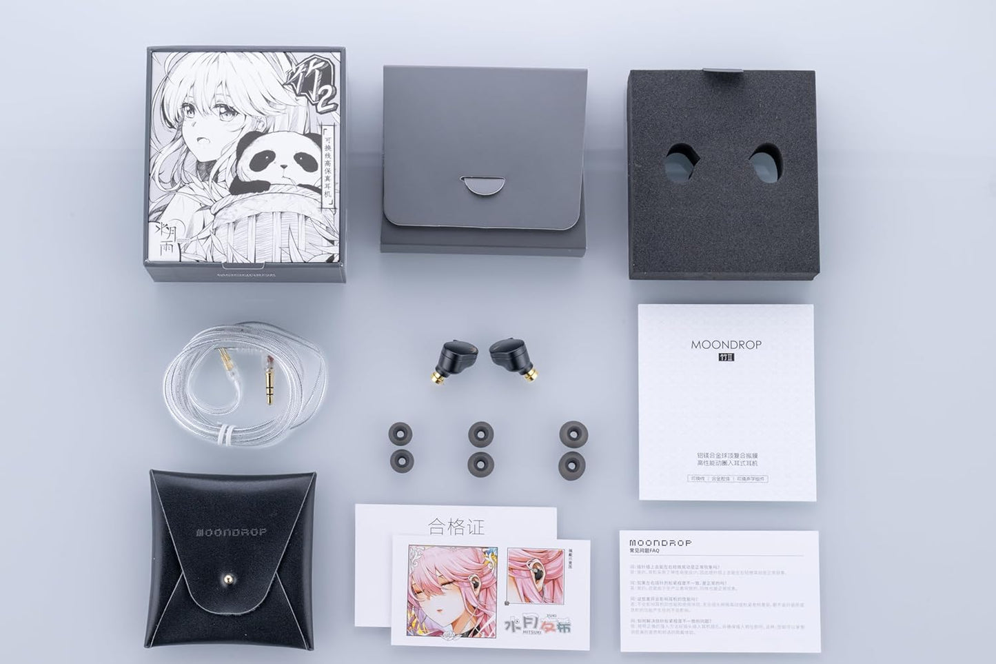 Auriculares IEM MOONDROP CHU II con driver dinámico de 10mm de aluminio-magnesio, en color plateado, enfocados en calidad de sonido