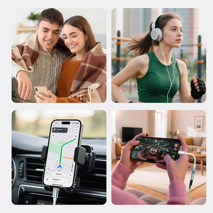 Cable adaptador NICEHCK NK1 MAX con DAC/AMP portátil USB-C a 3.5 mm, chip DAC CX31993 y audio Hi-Fi hasta 32-bit/384 kHz.