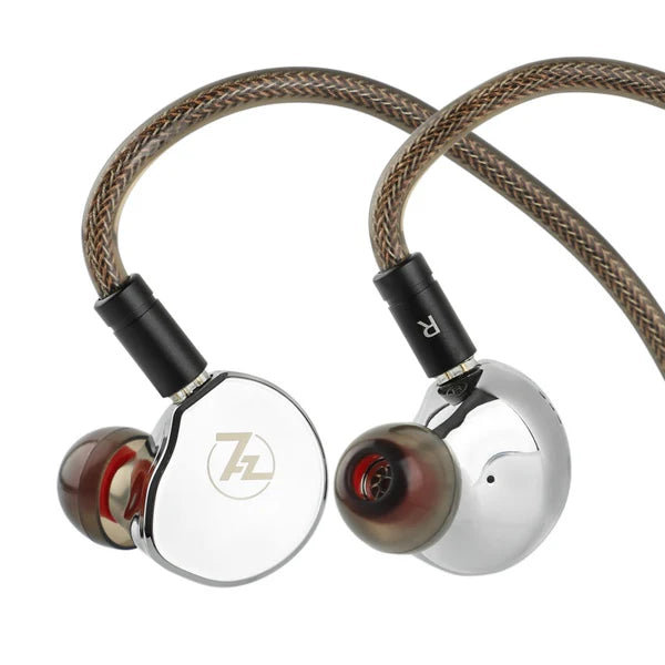 Auriculares in-ear 7Hz Divine x Crinacle, monitor planar magnético de 14.5mm con diseño compacto y acabado negro brillante.