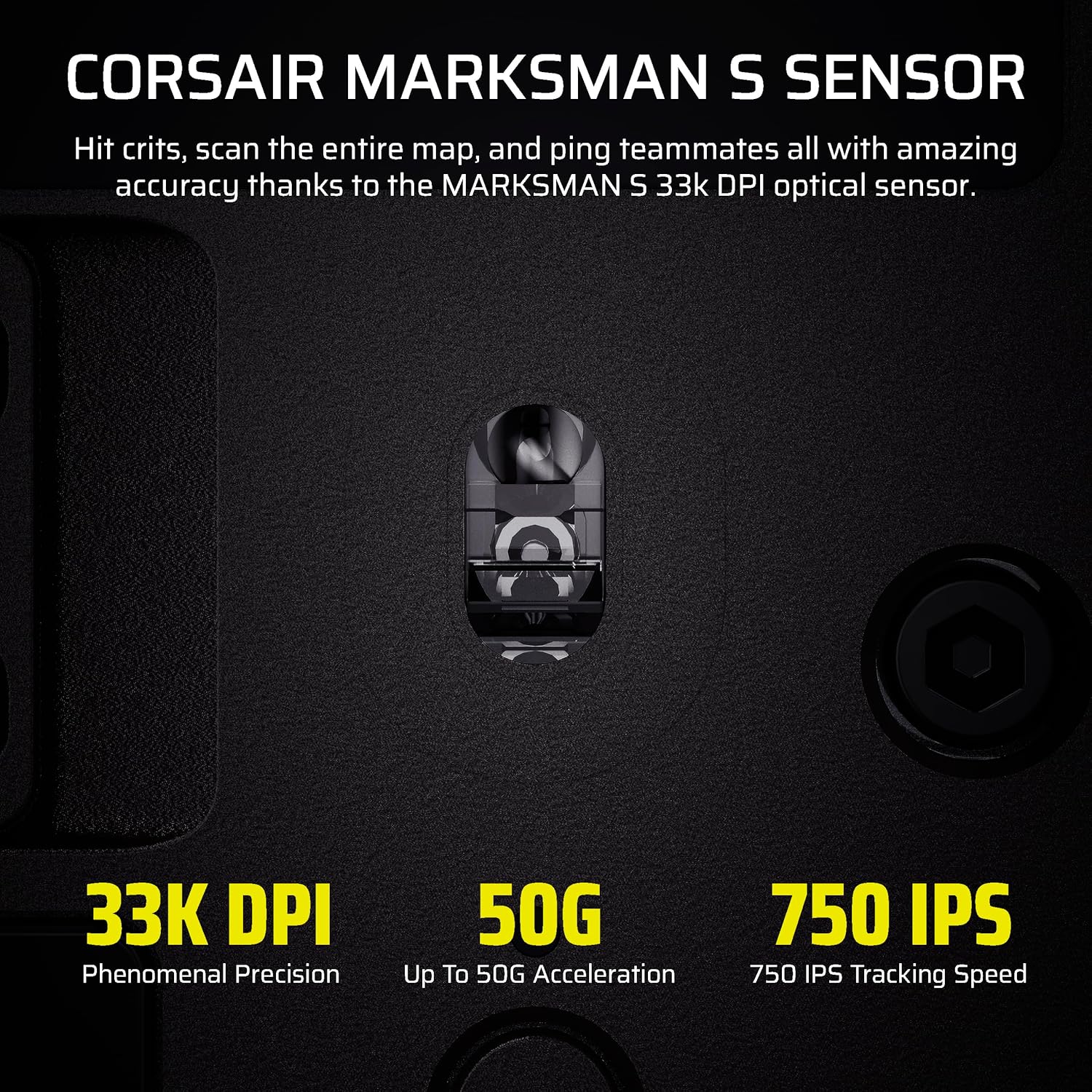 Ratón inalámbrico Corsair Scimitar Elite Wireless SE para juegos MMO, con 16 botones programables y sensor de 33,000 DPI.