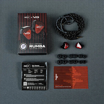 udífonos IEM ZiiGaat x Vivir Digital RUMBA 3.5mm / 3.5mm con Micrófono