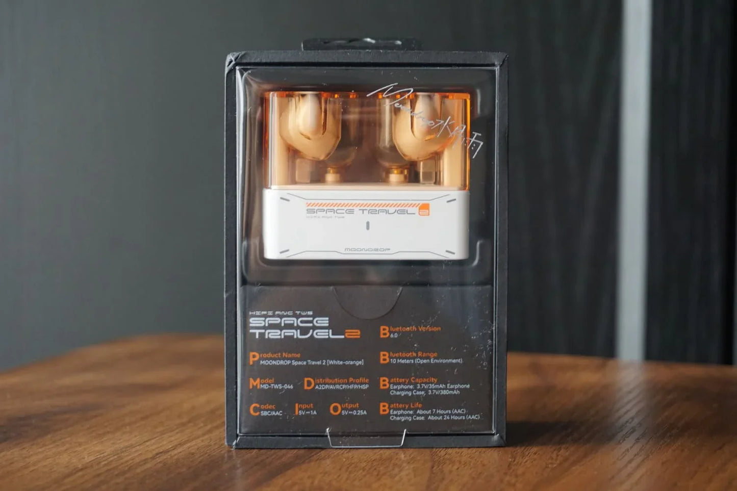 Auriculares TWS Moondrop Space Travel 2 con diseño compacto, auriculares inalámbricos HiFi y cancelación de ruido ANC