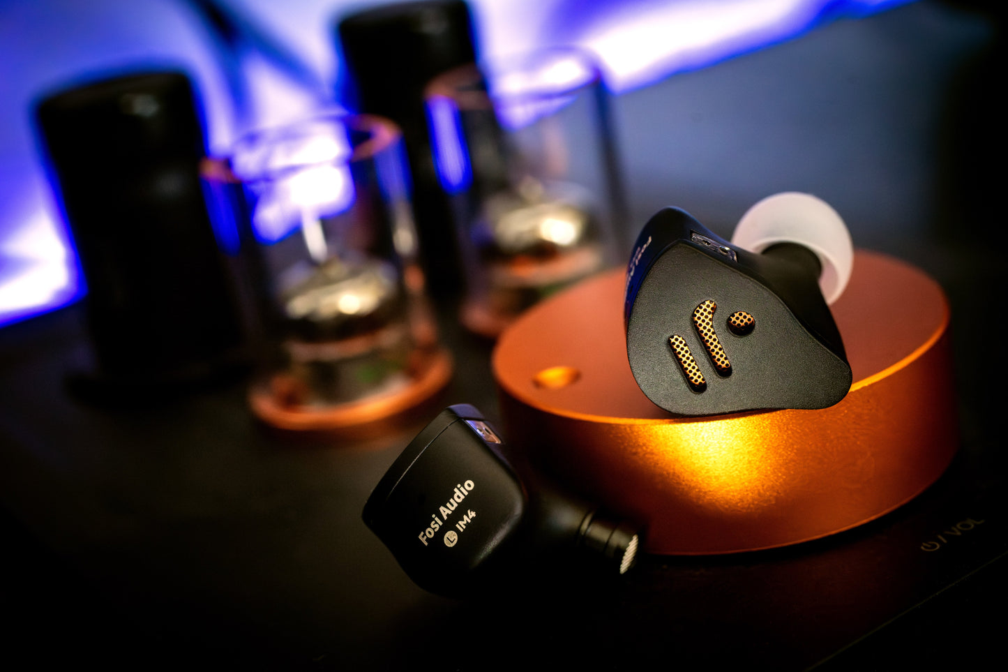 Fosi Audio IM4 - Audífonos IEM de Diseño Abierto y Driver de Berilio