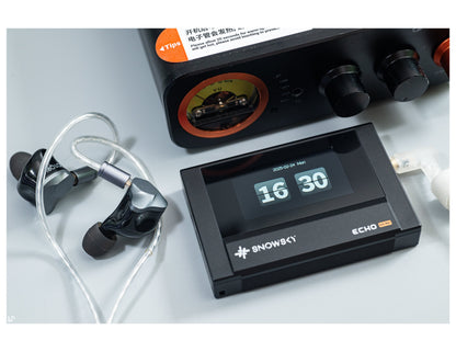 Reproductor de audio digital FiiO SNOWSKY Echo Mini con salida balanceada 4.4mm, reproducción de audio de alta resolución.