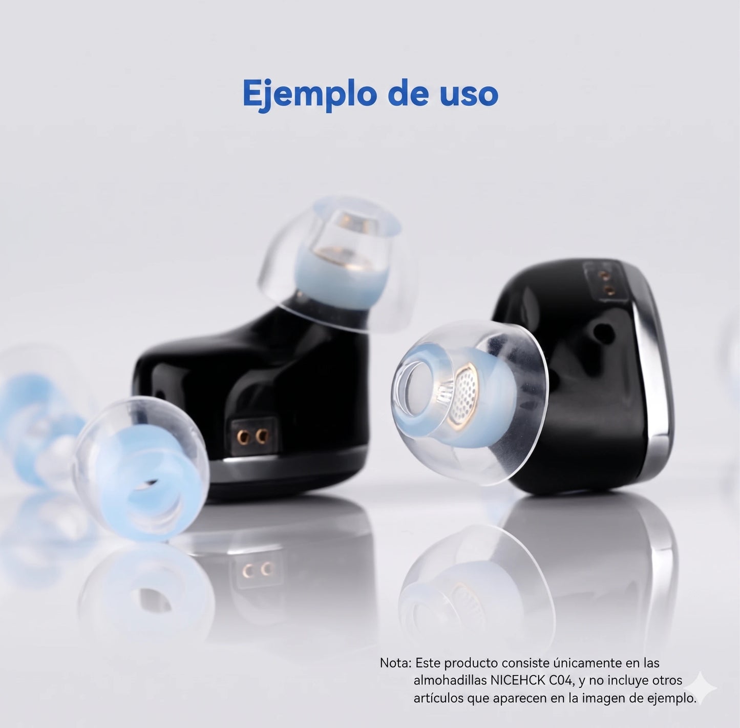 NICEHCK C04 Eartips para Audífonos IEM - Full Set SS S M L