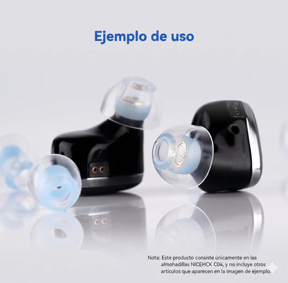 NICEHCK C04 Eartips para Audífonos IEM - Full Set SS S M L