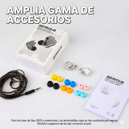 7Hz x Crinacle Zero:2 Audífonos IEM - Más graves, mismo gran balance