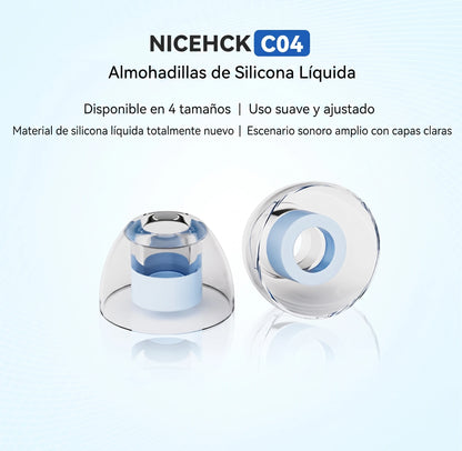 NICEHCK C04 Eartips para Audífonos IEM - Full Set SS S M L