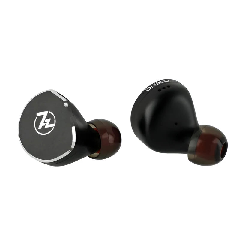 Auriculares IEM in-ear 7Hz x Crinacle Diablo con driver planar magnético, diseño con refuerzo de graves, en color negro.