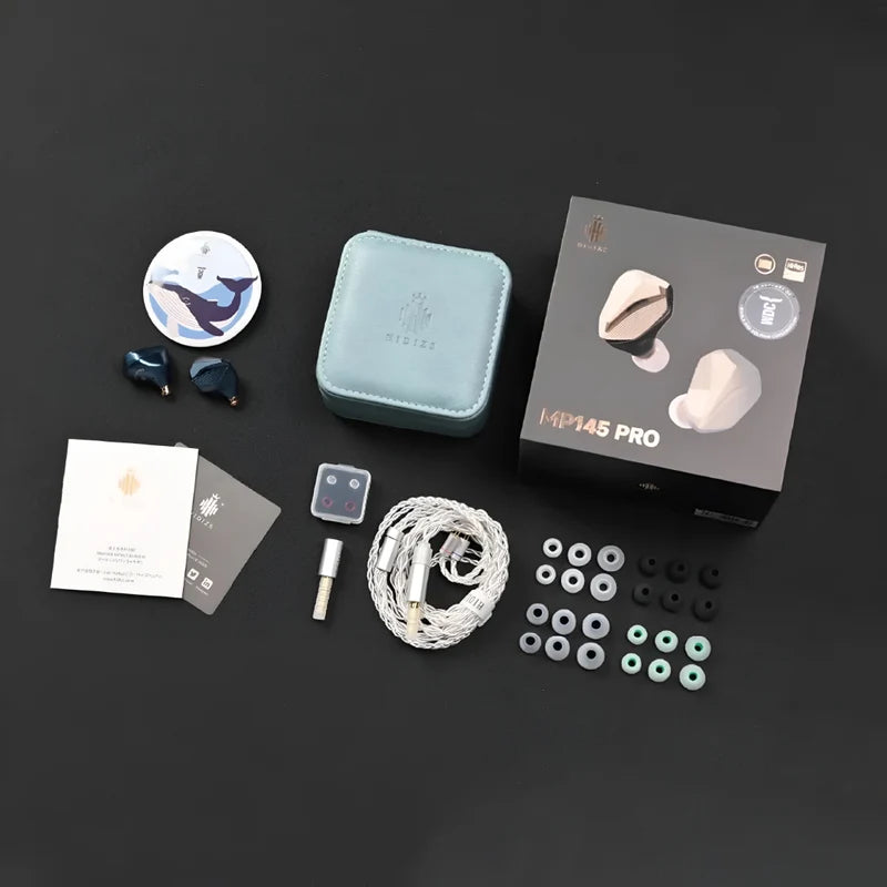 HIDIZS MP145 PRO IEM Planar HiFi 14.5mm con Plug 3.5mm y 4.4mm
