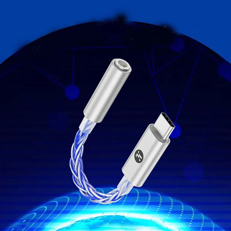 JCALLY JM6 Pro DAC USB-C a 3.5 mm Azul - Sonido HiFi portátil
